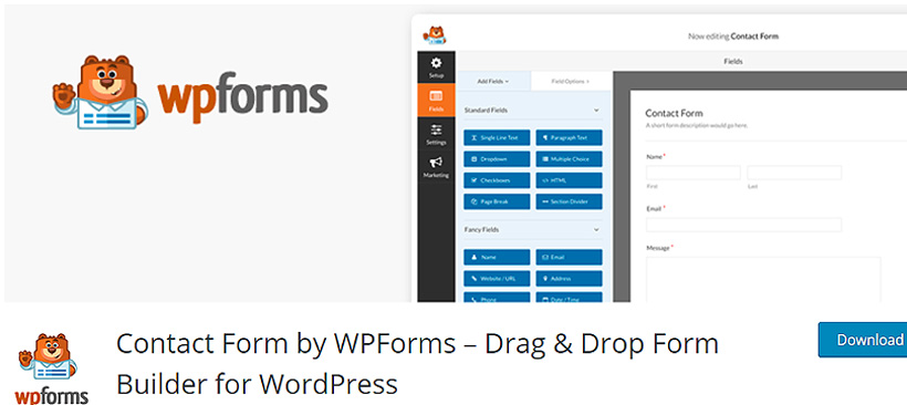 wpforms Free WordPress Contact Form Plugins