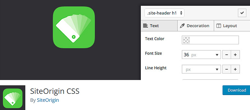 siteorigin free wordpress CSS plugins