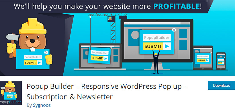 popupbuilder wordpress newsletter plugins