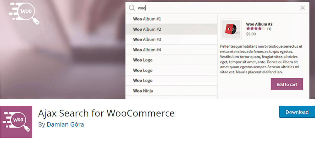 Ajax Search for WooCommerce best WordPress search plugins