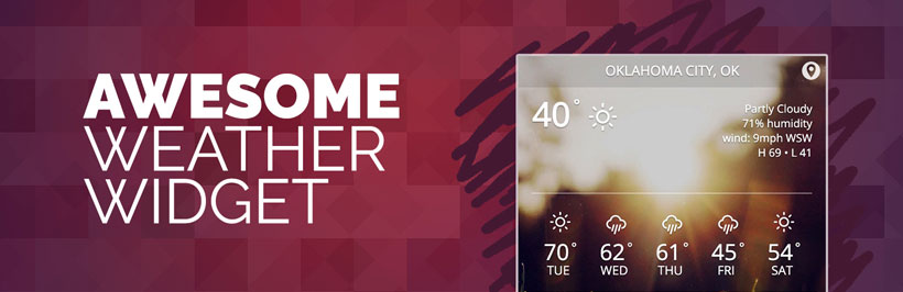 awesome free wordpress weather widget