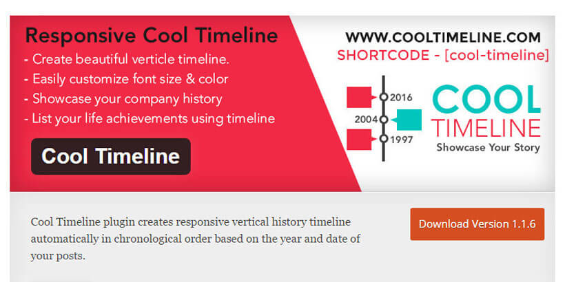 cool timeline WordPress Timeline Plugins