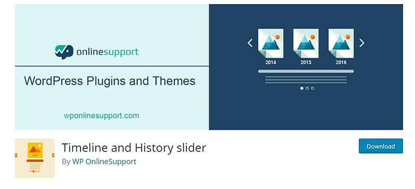 timeline history slider WordPress Timeline Plugins