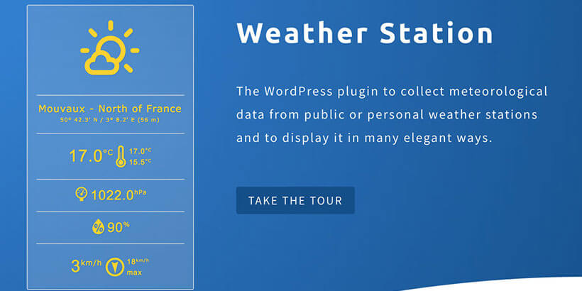 weather-station free wordpress weather widget