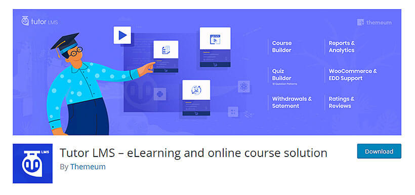 Tutor wordpress lms plugins