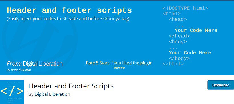 header footer scripts