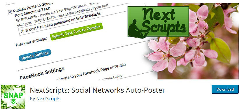 nextscripts wordpress auto poster plugins