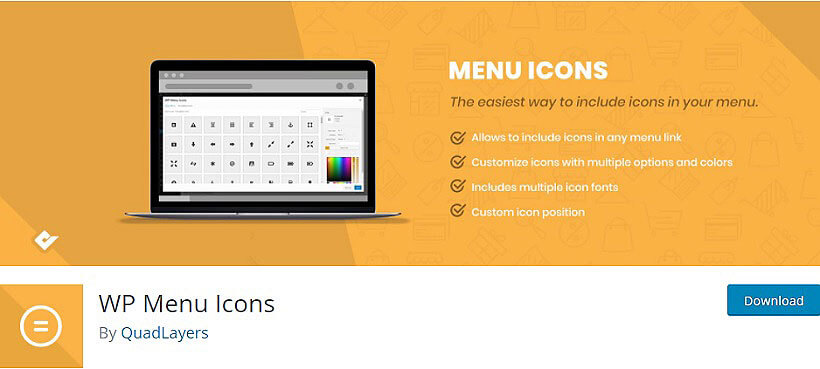 wp menu icons