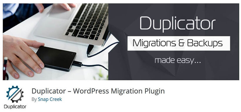 duplicator wordpress migration plugin 