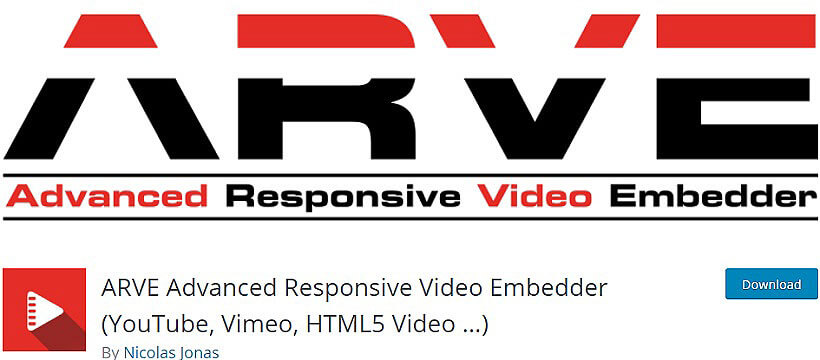 arve wordpress youtube plugins