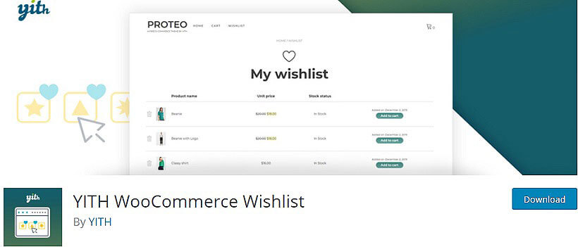 yith-woocommerce wishlist plugins