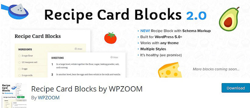 recipe card blocks WordPress Recipe Plugins