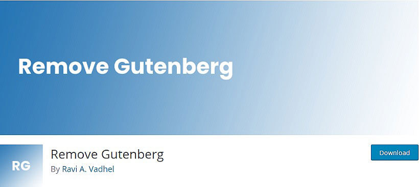 remove gutenberg