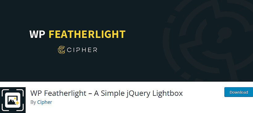 wp featherlight WordPress jQuery Plugins