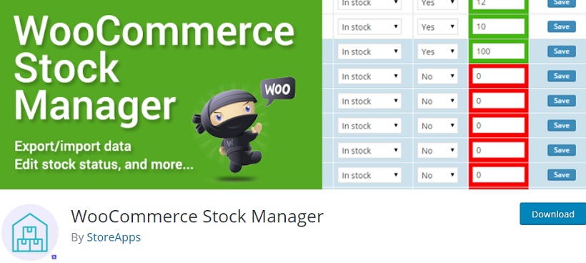 woocommerce stock manager