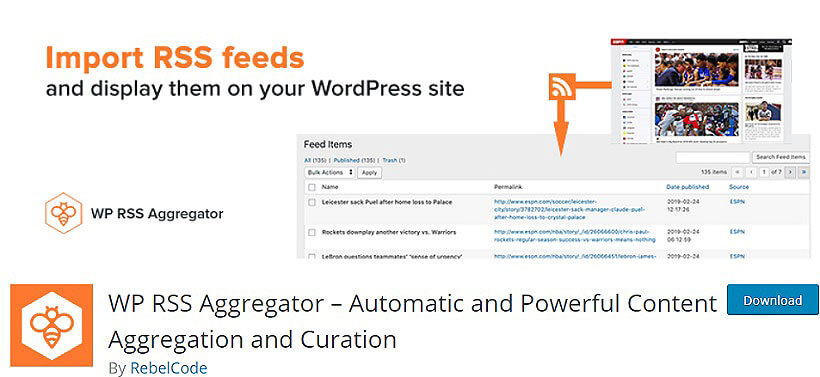 wp rss aggregator