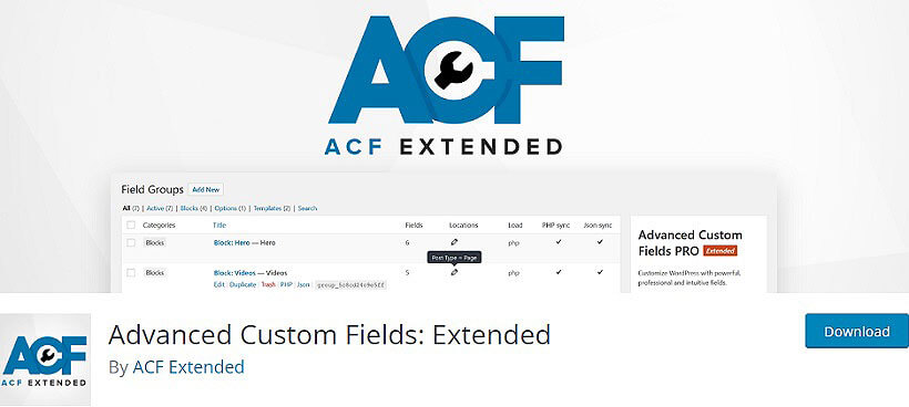 acf extended