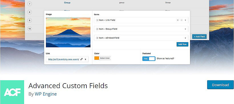 advanced custom fields