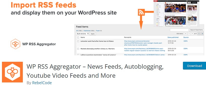 wp rss aggregator