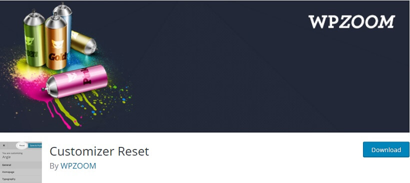 customizer reset