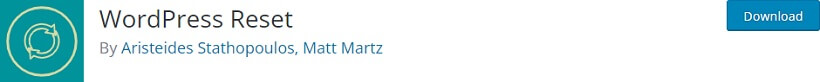 wordpress reset