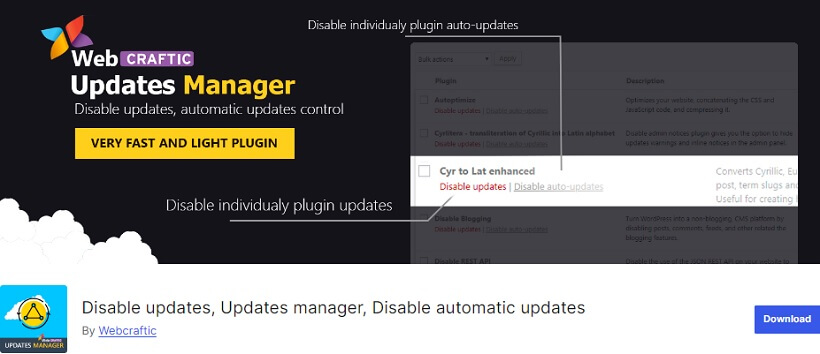 disableupdates