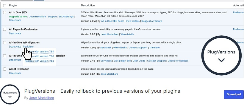plugversions